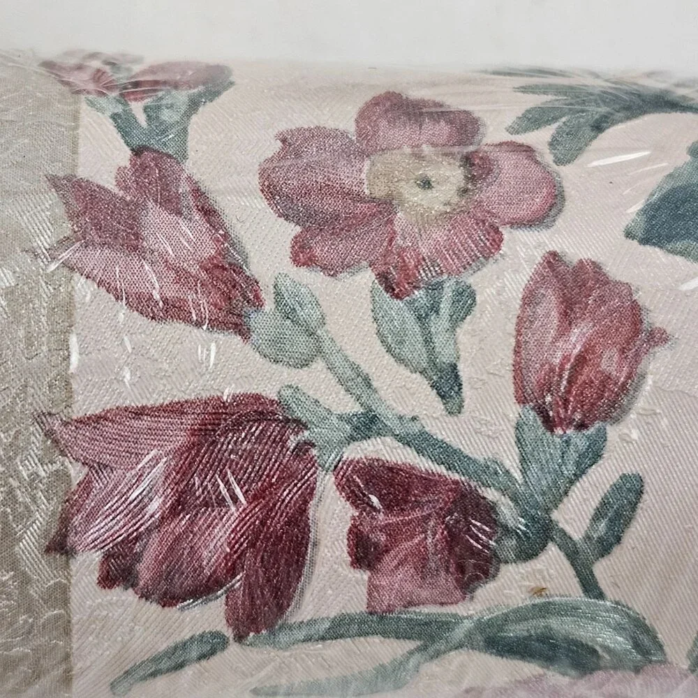 Brewster Wallpaper Border Lot 2 Rolls 5 Yds Each Pink Blue Green Floral Prepaste